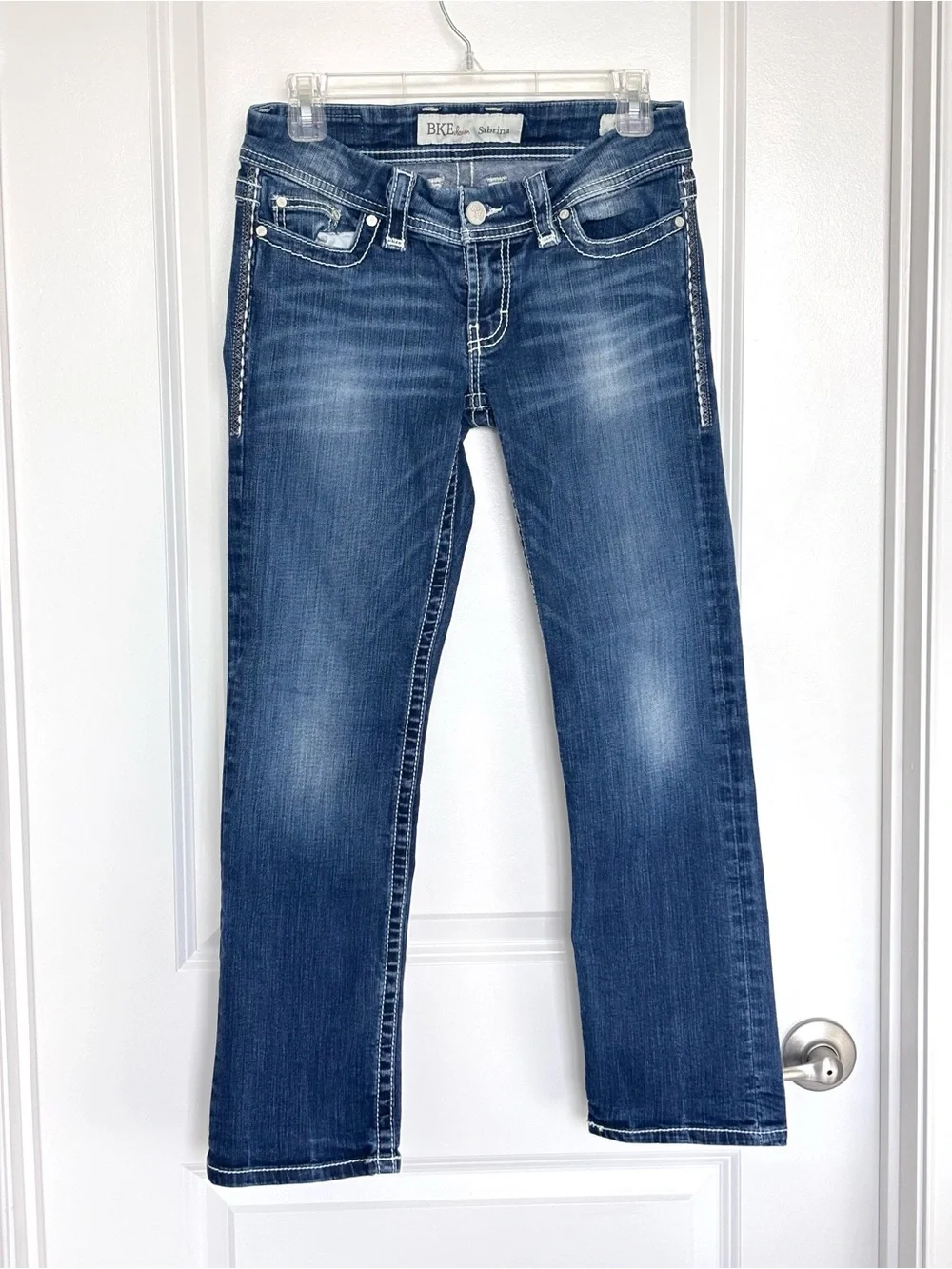 BKE Sabrina Bootcut Jeans size 27 Medium Wash Stretch Low Rise Y2K  Denim